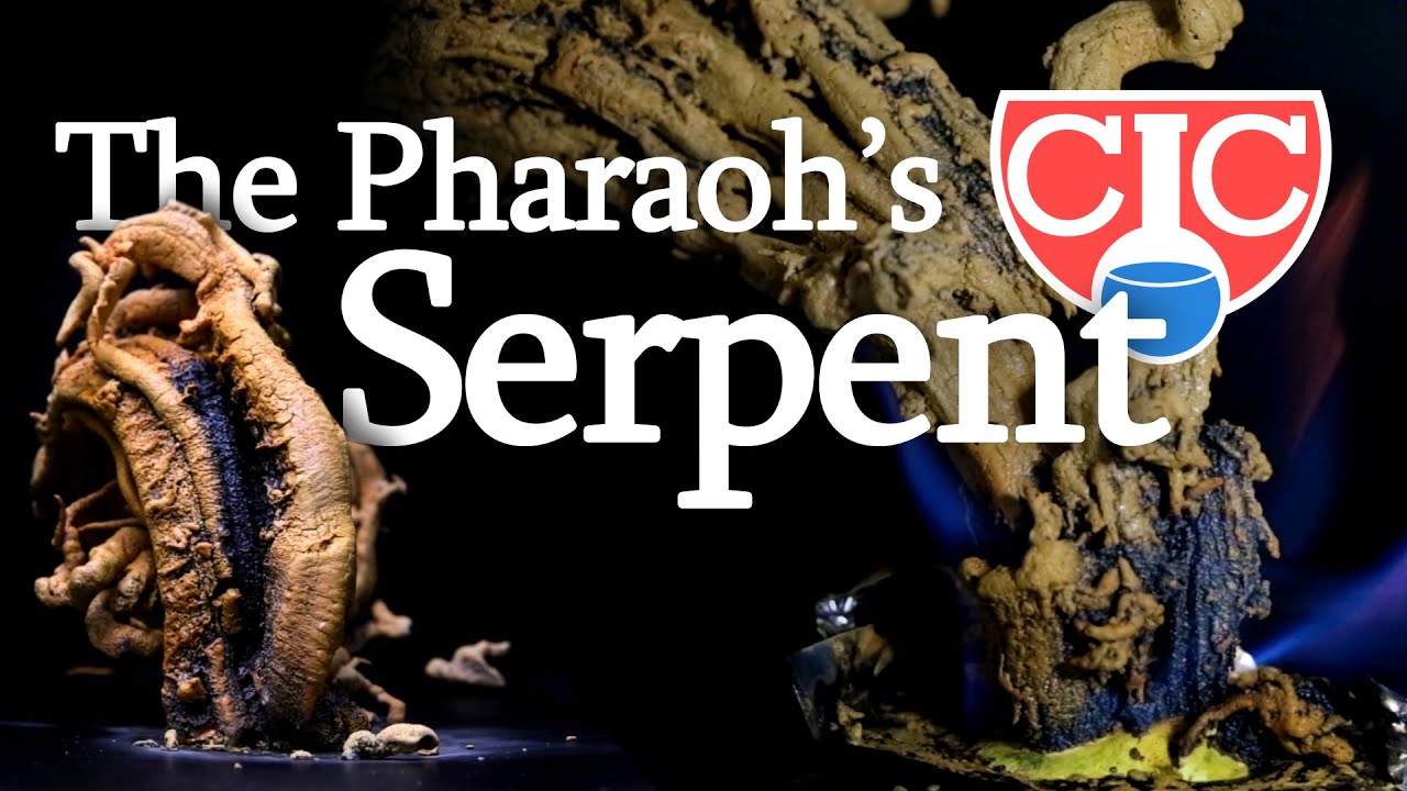 the pharaoh s serpent mercury thiocyanate youtube