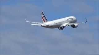 [Take-off] Air France A320 with Sharklets @ Hamburg Airport