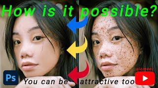 How to retouch every skin ?  |  make a soft skin  |  Photoshop tutorial screenshot 2