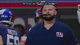 Patriots vs Giants Madden 24 Gameplay