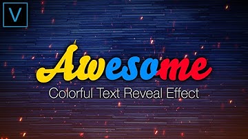 Vegas Pro 16: How To Make An Awesome Colorful Text Reveal Effect - Tutorial #423