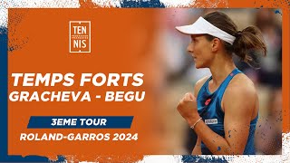 Varvara Gracheva vs Irina-Camelia Begu - Temps Forts | Roland-Garros 2024 | FFT