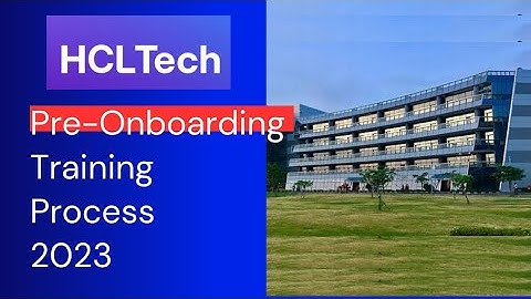 HCL Tech Pre Onboarding Training - 2023