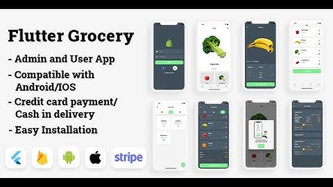 Flutter Grocery v1.1: Full Android +iOS eCommerce App