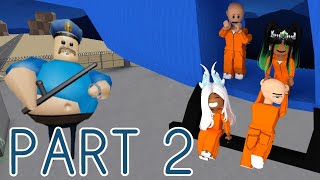 BOBBY AND PABLO PLAYING BARRY PRISON RUN PART 2 /w The Crystalline Gamerz | Roblox Funny Moments screenshot 5