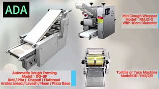 Ada Automatic Roti Pita Chapati Flatbread Arabic bread Taco Tortilla  Naan Pizza Base Making Machine