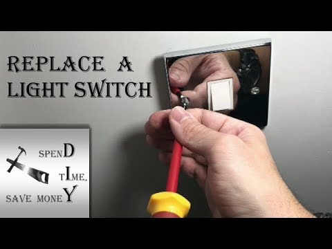 How to safely change a light switch UK. One way. Installation. Complete