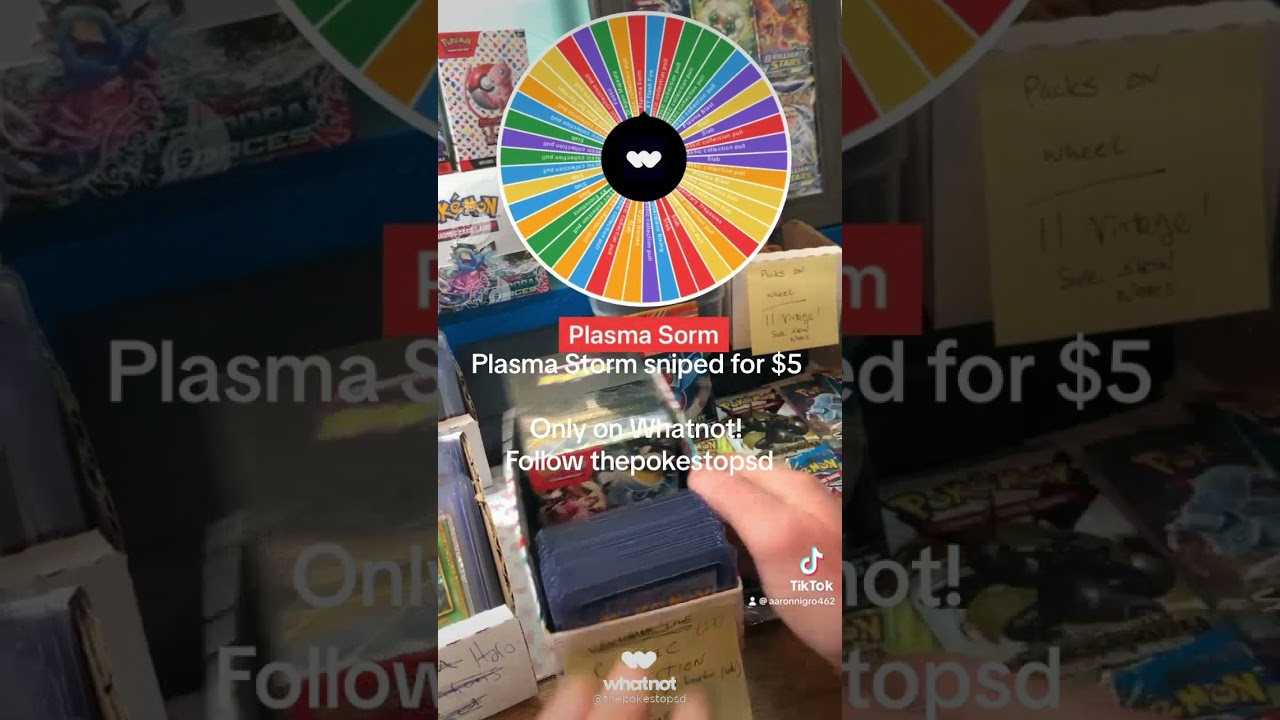 Plasma Storm booster pack sniped for $5 on whatnot @thepokestopsd