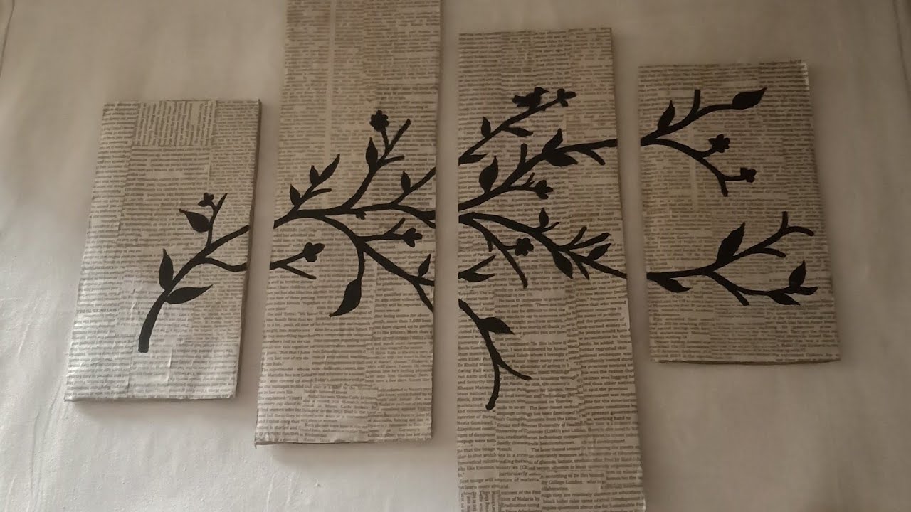 newspaper panel painting - YouTube