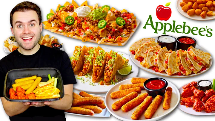 Trying Applebee's ENTIRE APPETIZERS MENU! Every Si...
