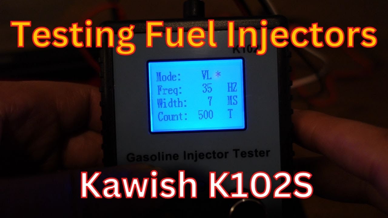Kawish K102S Gasoline Fuel Injector Tester Demo and Bench Top Setup