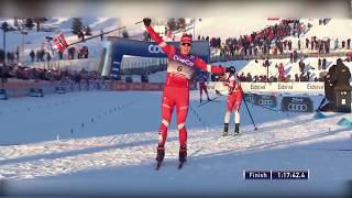 Победа Александра Большунова в Скиатлоне. Лиллехаммер.
