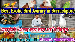 ব্যারাকপুর এর সব থেকে বড়ো Exotic Bird Avirary । এর থেকে কমে ‌Exotic পাখি কোথাও পাবেন না।#birds