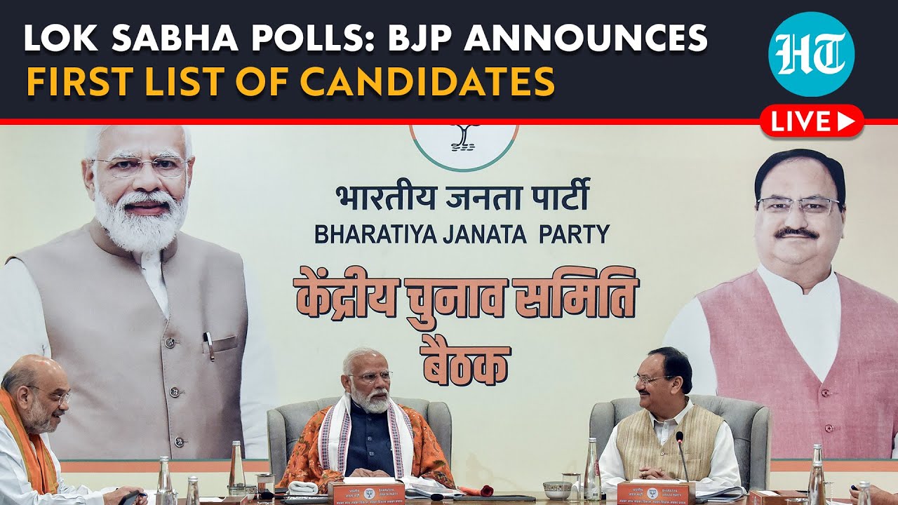 LIVE BJP To Release First List Of 155 Candidates Ahead Of Lok Sabha