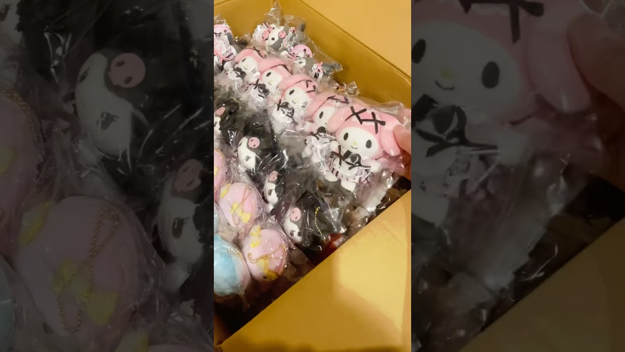 Let’s unpack a new shipment with me #smallbusiness #sanrio #kuromi #mymelody #hellokitty #pochacco