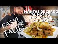 COMO HACER MASITAS DE CERDO AL HORNO/  HOW TO MAKE BAKED PORK CHUNKS