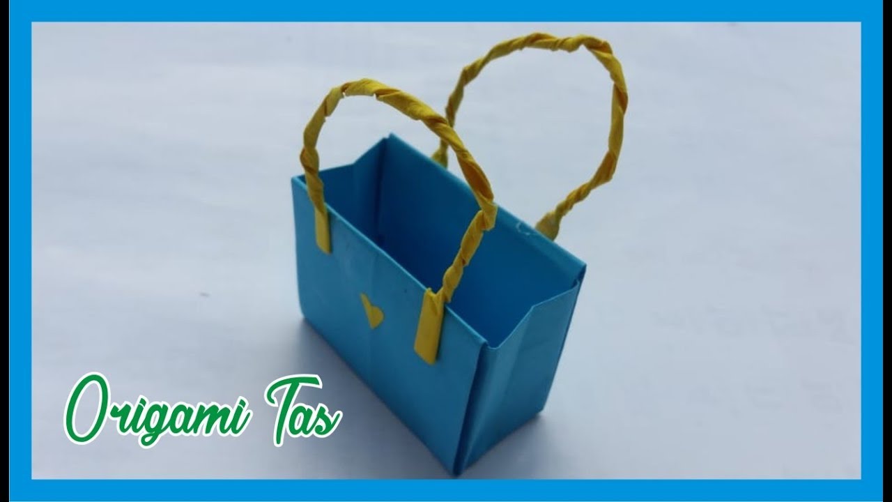  Cara  Membuat  Tas Dari  Kertas  Dengan Mudah Origami  YouTube