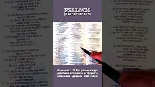 Singing Psalm 36 #music #psalms #biblepassage