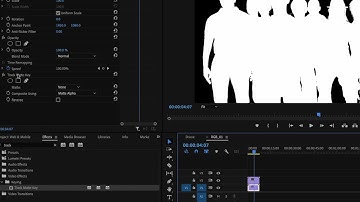 Track Matte Key in Premiere Pro 21 for alpha channels