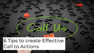 6 Tips to create Effective Call to Actions
