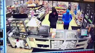 Would-be robbers are thwarted by security officer during an attempted
robbery of a convenience store in gardena, california on saturday
12/30/2017 unincor...
