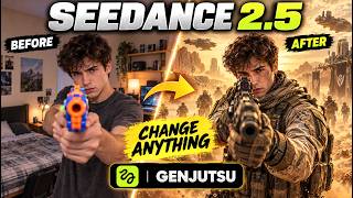 Forget VFX! Change ANYTHING in a Video - Genjutsu AI (Seedance 2.5)