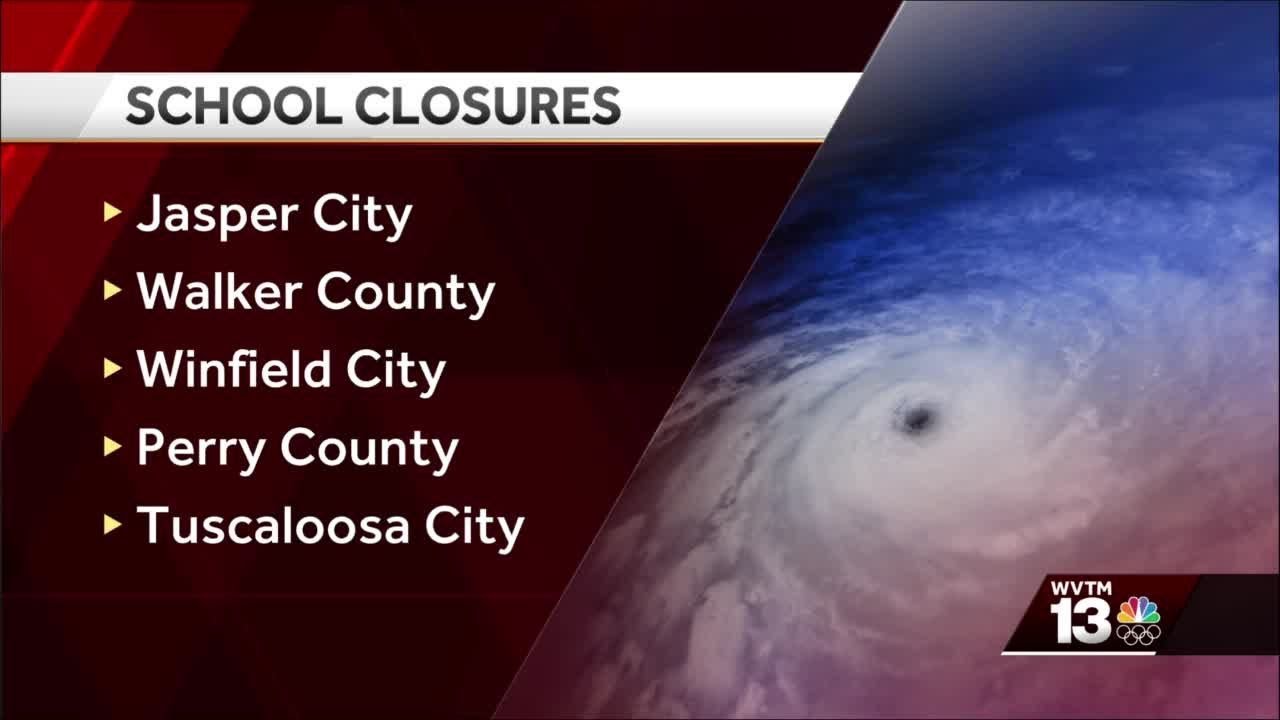Alabama school closures due to Ida