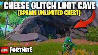 LEGO FORTNITE - New LOOT CAVE !!! CHEESE GLITCH ( Spawn Unlimited CHEST & ITEMS )