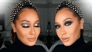 Glitter Holiday Makeup Tutorial | All Things Adrienne