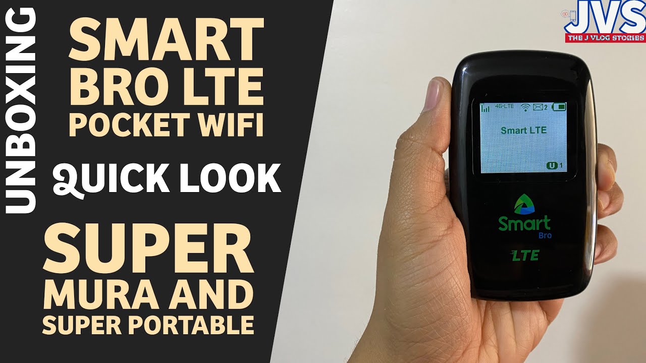 Smart Bro Lte Pocket Wifi Unboxing And Quick Look - Filipino