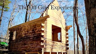 Off Grid Cabin Build: | Ep. 13 | Start of Gables, Good Weather, and Wall Tent at Night