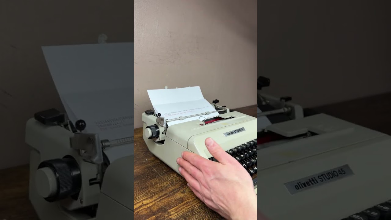 How to use all functions on a 1973 Olivetti Studio 45 vintage