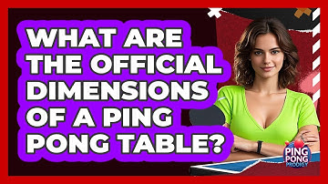 What Are The Official Dimensions Of A Ping Pong Table? - Ping Pong Prodigy