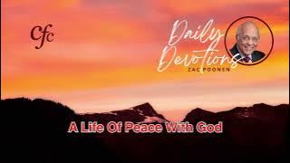 November 11 | Daily Devotion | A Life Of Peace With God | Zac Poonen