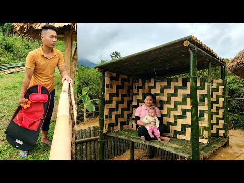 A 14-Year-Old Single Mother - Building a Bamboo Bathroom, Ex-Husband Pays Attention to Children