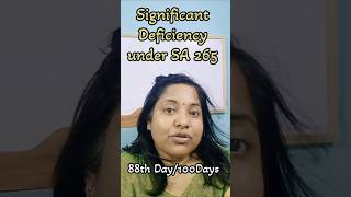 Significant Deficiency under SA 265 | CA Final Audit #sa265 #internalcontrol #icai #100auditshorts