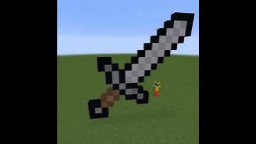 Minecraft Iron Sword BIGGER #shorts​​​​