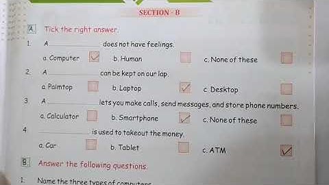 2nd class computer ch-1 computer a smart machine