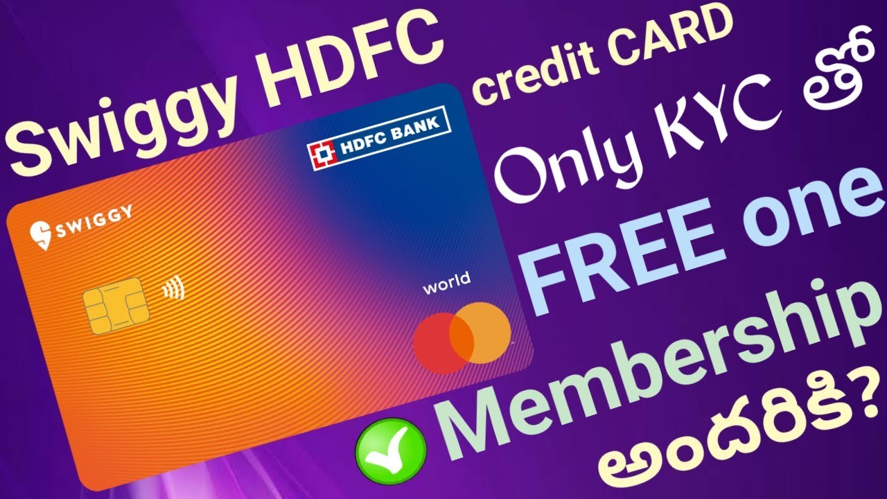 Swiggy HDFC Credit CARD Apply FREE One Membership Pros And Cons swiggy-hdfc-credit-card-apply-free-one-membership-pros-and-cons
