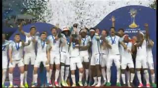 England U20's World Cup Winners 2017 Trophy Presentation