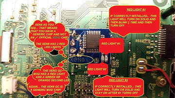 XEN8 GC Mod Chip Install Verification Check - Xeno GC - 2 Red Lights