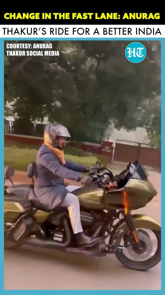 Watch Anurag Thakur’s Bold \u0026 Cool Ride For A Powerful Push Toward A Drug-Free India