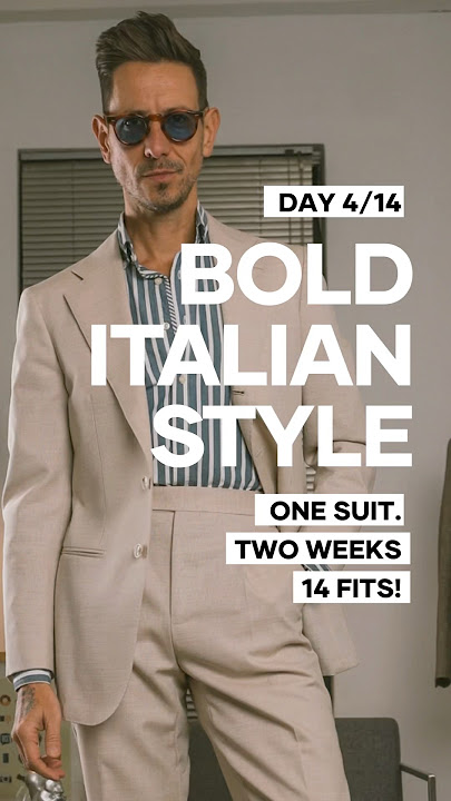 Bold Italian Style made simple - Day 4 / 14-Day Style Challenge with one suit