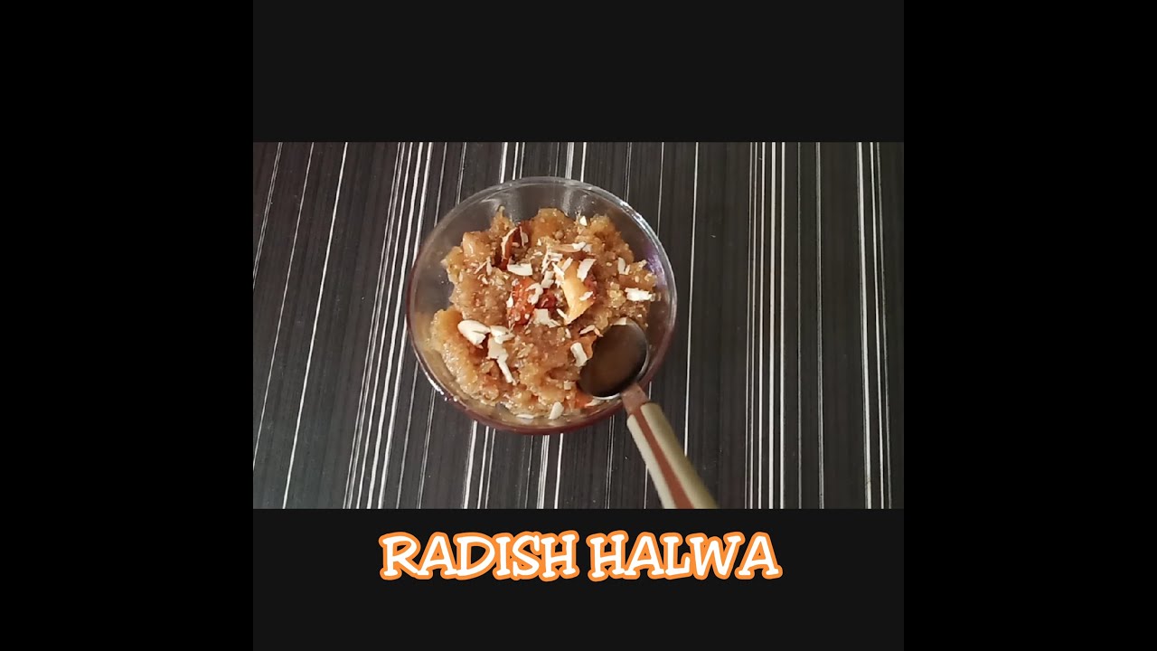 Radish halwa YouTube