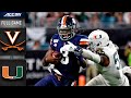 Virginia vs. Miami Full Game | 2019 ACC Football