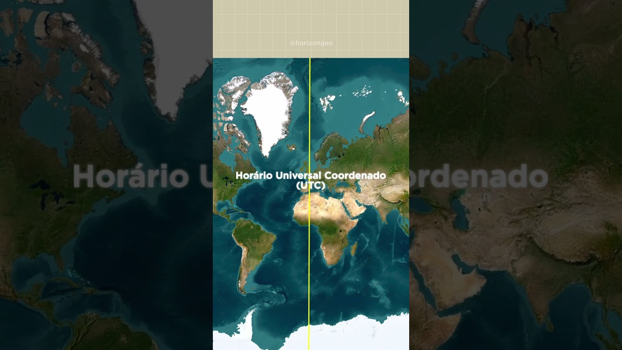 Entenda como os fusos horários estão definidos. #mapas #geografia