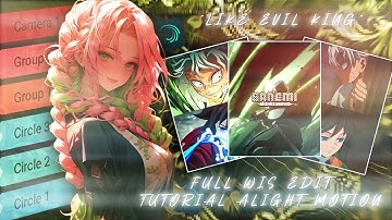 Full Wis Edit Tutorial Like Evil King In Alight Motion 🗿🔥|| #anime #tutorial #alightmotion