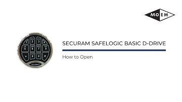 MOEM Safe - How to Open SafeLogic Basic D-Drive