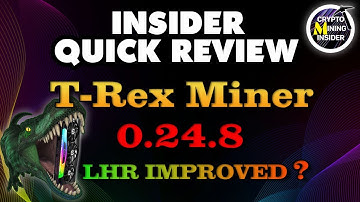 New!!! T-Rex Miner 0.24.8 | LHR Unlock Improved ? | Insider Quick Review | 3080Ti Tested