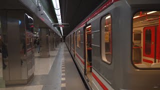 Czech Republic, Prague, Metro ride from Můstek to Nádraží Veleslavín